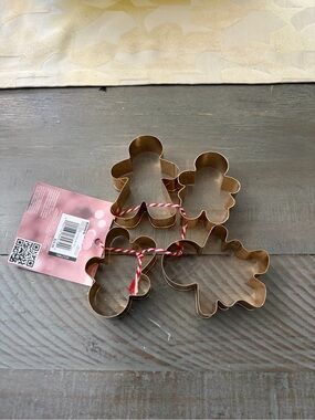 Holiday Gingerbread Cookie Cutter Set - Copper Tone